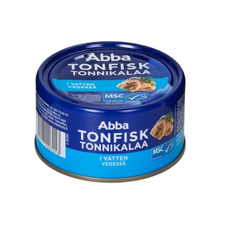 Abba MSC tonnikalaa vedessä 200/150g kalorit ja ravintosisältö