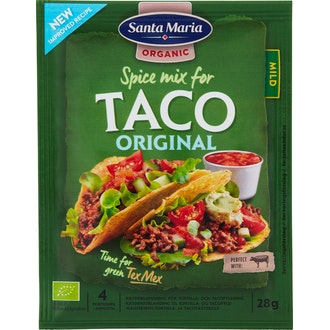 SM taco spice mix organic 28g kalorit ja ravintosisältö - 297 kcal