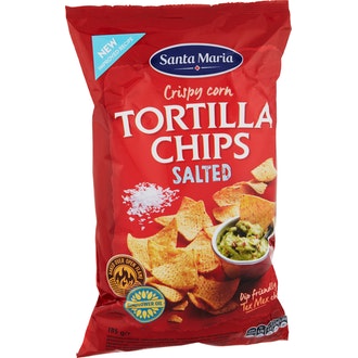 SM tex mex tortilla chips salted 185g kalorit ja ravintosisältö - 484 kcal
