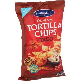 SM tex mex tortilla chips taco 185g kalorit ja ravintosisältö - 467 kcal