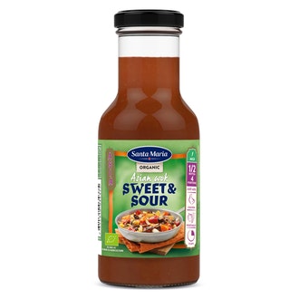 SantaMaria Asian Wok Sweet&Sour maustekastike 250ml Luomu kalorit ja ravintosisältö - 154 kcal