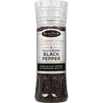 Santa Maria Tellicherry Black Pepper mustapippurimylly 210g kalorit ja ravintosisältö - 277 kcal
