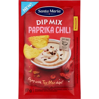 SM Tex Mex Paprika Chili Dip Mix 17g kalorit ja ravintosisältö - 271 kcal