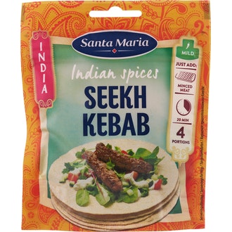 SM India Seekh Kebab Spice Mix 35g kalorit ja ravintosisältö
