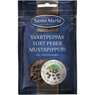 Santa Maria kokonainen Mustapippuri, pussi 22g kalorit ja ravintosisältö - 276 kcal