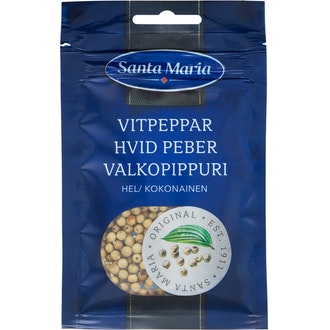 Santa Maria valkopippuri kokonainen 24g kalorit ja ravintosisältö - 283 kcal