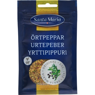 Santa Maria yrttipippurisekoitus 25g kalorit ja ravintosisältö - 333 kcal