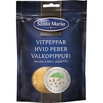 Santa Maria valkopippuri jauhettu 70g kalorit ja ravintosisältö - 283 kcal