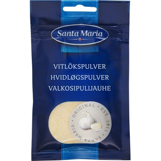 Santa Maria valkosipulijauhe 28g kalorit ja ravintosisältö - 346 kcal