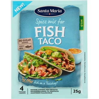 SantaMaria texmex fish tacospice mix25g kalorit ja ravintosisältö - 273 kcal
