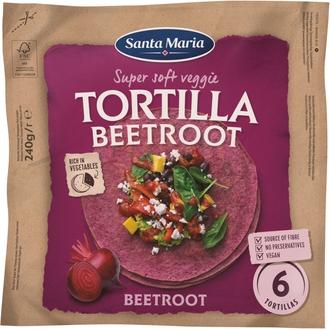 Santa Maria 240G Tex Mex Tortilla Beetroot Medium kalorit ja ravintosisältö