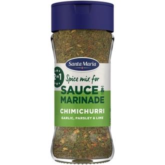 Santa Maria 73g BBQ Sauce & Marinade Chimichurri -mausteseos kalorit ja ravintosisältö - 265 kcal