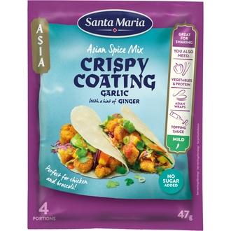 Santa Maria 47g Crispy Coating Garlic Ginger, mausteseos valkosipulilla ja inkiväärillä kalorit ja ravintosisältö - 333 kcal