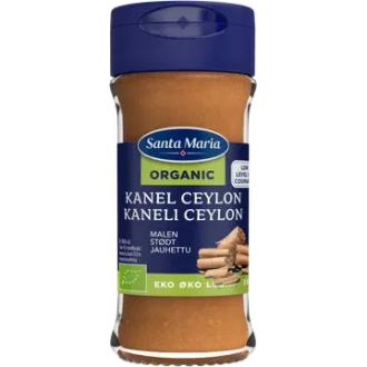 Santa Maria 24G Luomu Kaneli Ceylon Jauhettu, purkki kalorit ja ravintosisältö - 241 kcal
