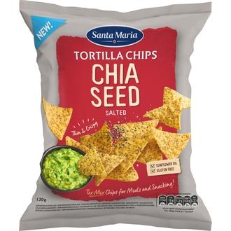 Santa Maria Tortilla Chips Chia Seed 130G kalorit ja ravintosisältö - 533 kcal