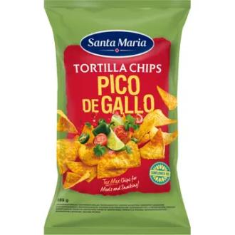 Santa Maria 185G Tortilla Chips Pico de Gallo kalorit ja ravintosisältö - 472 kcal