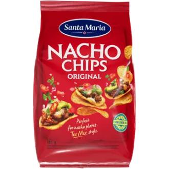 Santa Maria Nacho Chips maissilastut 185g kalorit ja ravintosisältö - 474 kcal