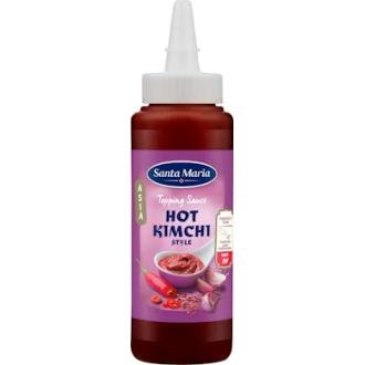 Santa Maria Topping Sauce 250ml Hot Kimchi Style, tulinen korealainen maustekastike kalorit ja ravintosisältö - 93 kcal