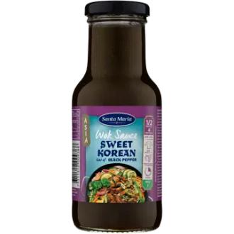 Santa Maria 250ml Wok Sauce Sweet Korean Black Pepper kalorit ja ravintosisältö