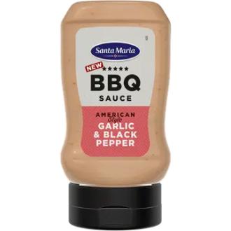 Santa Maria BBQ Sauce Garlic & Black Pepper 280g maustekastike kalorit ja ravintosisältö