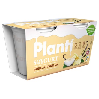 Planti soygurt 2x150g vanilja kalorit ja ravintosisältö - 80 kcal