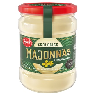 Kavli luomumajoneesi 440g kalorit ja ravintosisältö