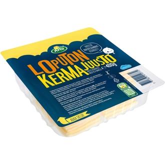 Arla Tolkuttomat Juustot Loputon kermajuusto 400 g viipale kalorit ja ravintosisältö