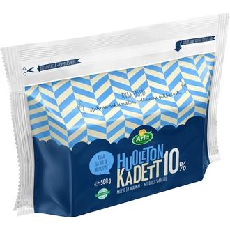 Arla Tolkuttomat Juustot Huoleton Kadett 10% 500 g kalorit ja ravintosisältö