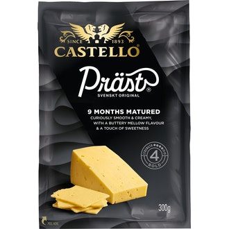 Castello Präst juusto 300g kalorit ja ravintosisältö