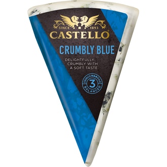 Castello Crumbly Blue 140g sinihomejuusto kalorit ja ravintosisältö