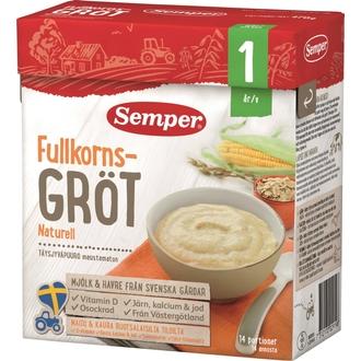 Semper 470G Täysjyväpuuro, Maustamaton Alkaen 1V Puurojauhe kalorit ja ravintosisältö