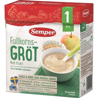 Semper 530g Hedelmäinen täysjyväpuuro omena päärynä alkaen 1 v puurojauhe kalorit ja ravintosisältö - 460 kcal
