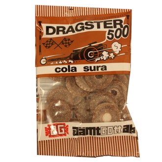 Dragster 500 Kirpeä Cola 50g kalorit ja ravintosisältö - 370 kcal