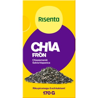 Risenta chiasiemenet 170g kalorit ja ravintosisältö