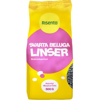 Risenta Musta beluga linssi 500g kalorit ja ravintosisältö