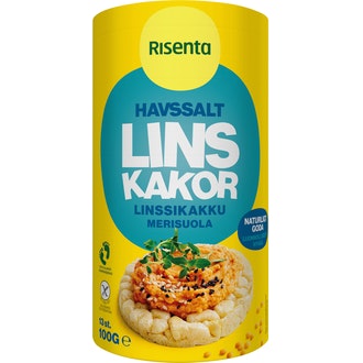 Risenta linssikakku merisuola 100g kalorit ja ravintosisältö