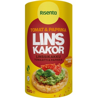 Risenta linssikakku tomaatti-paprika 122g kalorit ja ravintosisältö - 410 kcal