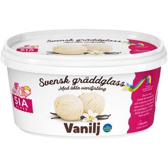 SIA Glass Vaniljajäätelö 0,5L kalorit ja ravintosisältö