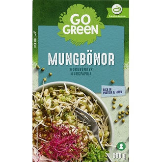 GoGreen Mungpavut 500 g kalorit ja ravintosisältö