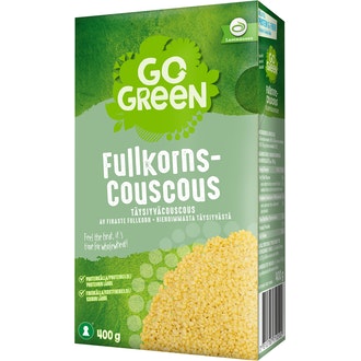 GoGreen Täysjyväcouscous 400 g kalorit ja ravintosisältö