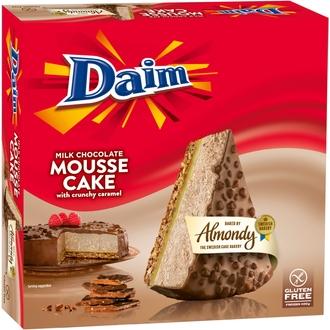 Almondy 400g Daim Maitosuklaamousse kakku kalorit ja ravintosisältö