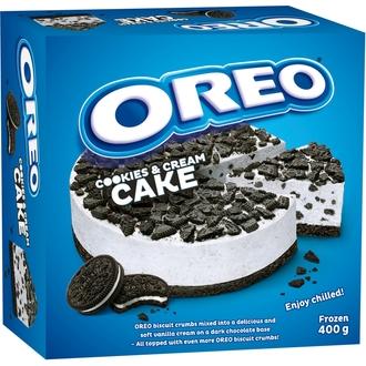 Almondy 400g Oreo-keksi-kermakakku kalorit ja ravintosisältö