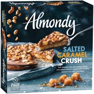 Almondy Salted Caramel Crush Cake 420g kalorit ja ravintosisältö