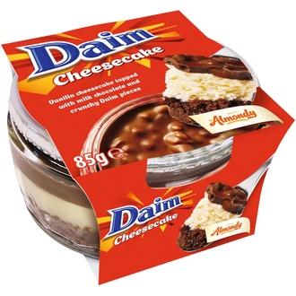Daim Almondy Cheesecake vaniljajuustokakku 85 g kalorit ja ravintosisältö