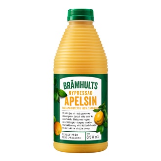 Brämhults vastapuristettu appelsiinitäysmehu 0,85l kalorit ja ravintosisältö - 43 kcal