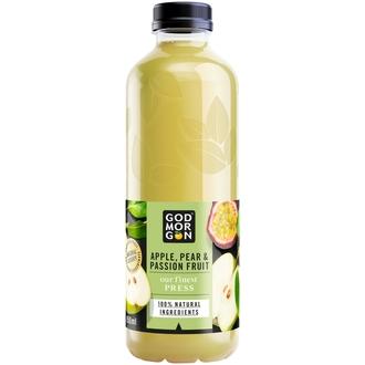God Morgon Our Finest Press Omena-päärynä-passionhedelmä hedelmämehujuoma 850 ml kalorit ja ravintosisältö