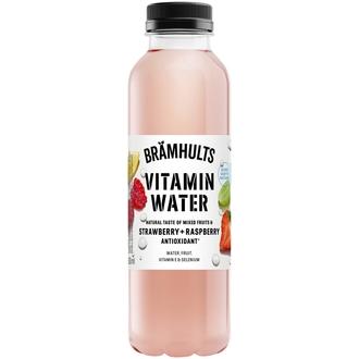 Brämhults Vitamin Water vitaminoitu ja seleenillä täydennetty Rypäle-sitruuna-mansikka-vadelmajuoma 0,5 L kalorit ja ravintosisältö - 12 kcal