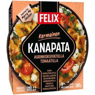 Felix kermainen kanapata aurinkokuivatulla tomaatilla pakasteateria 380g kalorit ja ravintosisältö