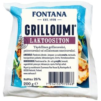 Fontana Grilloumi 200g Laktoositon kalorit ja ravintosisältö - 316 kcal