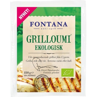 Fontana Grilloumi 150g LUOMU kalorit ja ravintosisältö - 313 kcal